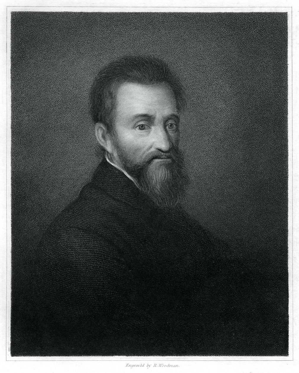 Michelangelo olasz reneszánsz szobrász, festő, építész és költő, 1833. alkotó: Richard Woodman