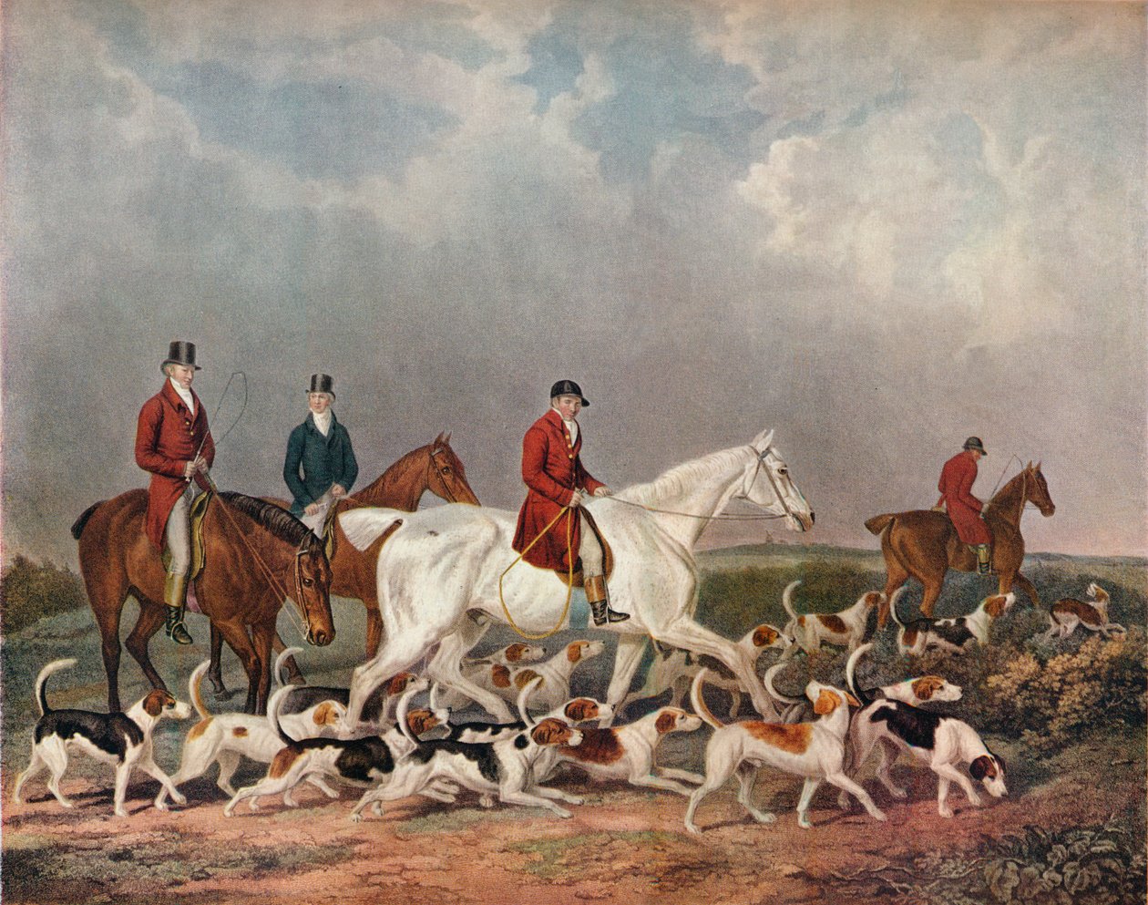 The Earl of Derbys szarvaskutyák, 1823 alkotó: Richard Woodman