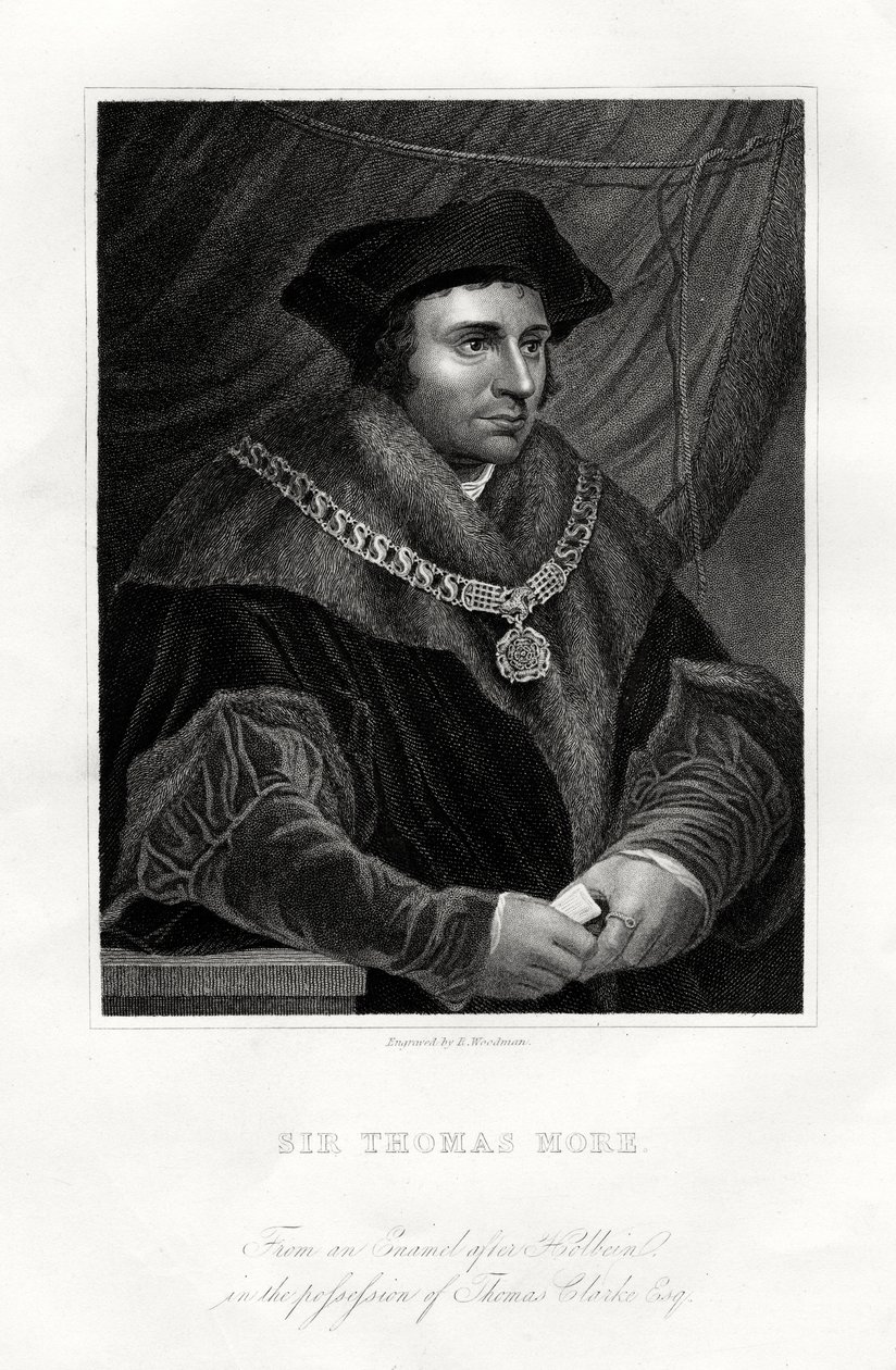 Thomas More, angol államférfi, tudós és szent, XIX alkotó: Richard Woodman