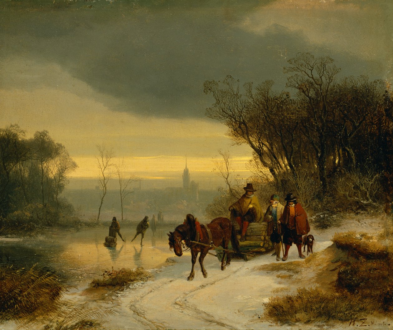 Winter landscape alkotó: Richard Zimmerman