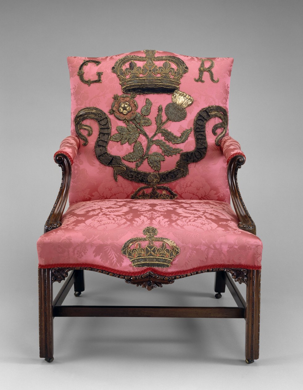 Fotel, 1750 körül (mahagóni és kárpit) alkotó: Richard and Elwick Edward (attr. to) Wright