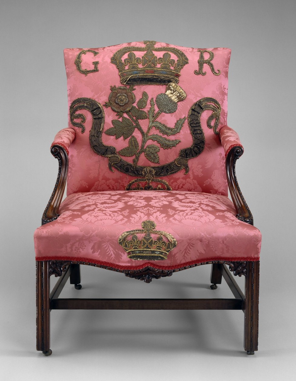 Fotel, 1750 körül (mahagóni és kárpit) alkotó: Richard and Elwick Edward (attr. to) Wright