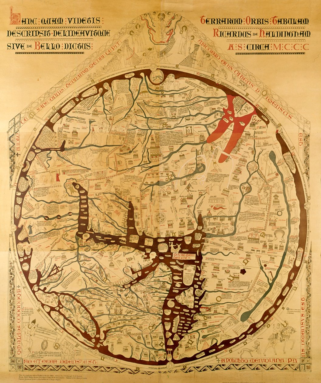 Hereford világtérkép alkotó: Richard of Haldingham