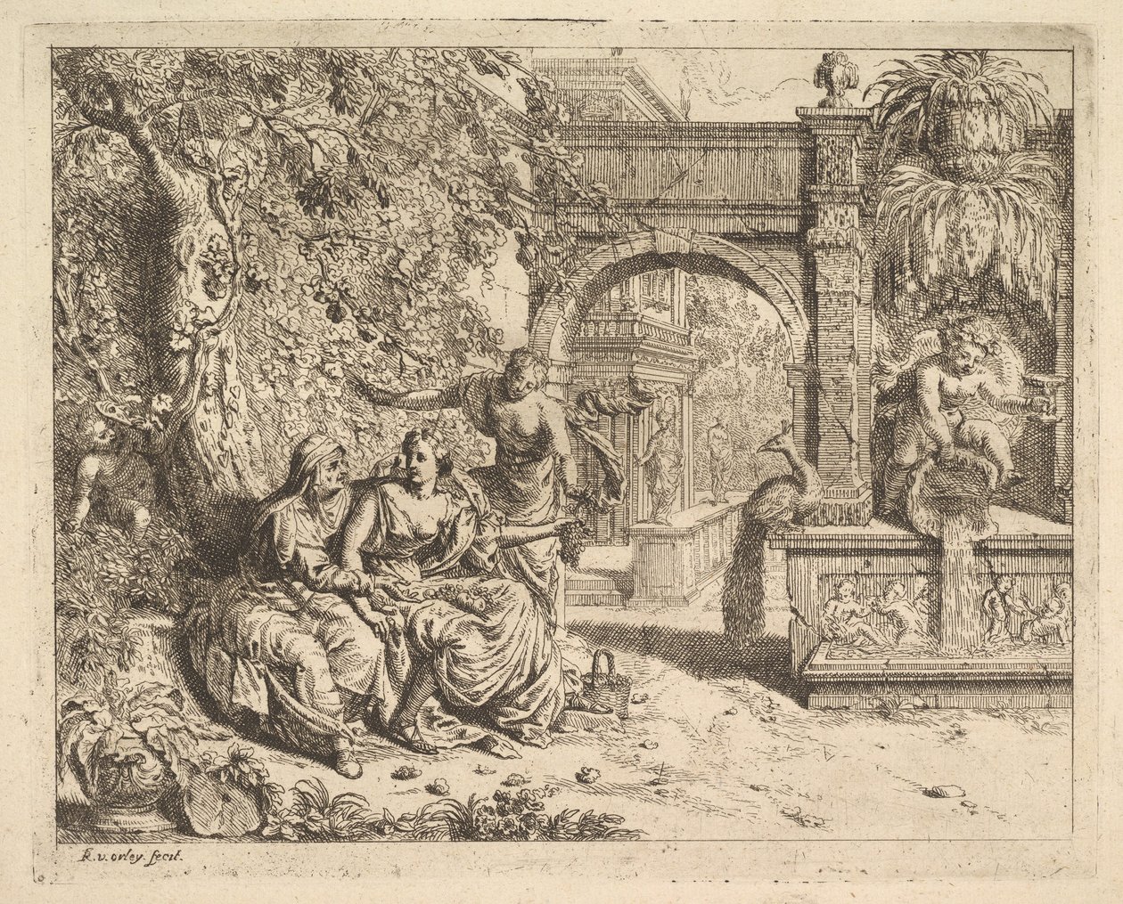 Vertumnus és Pomona. alkotó: Richard van Orley