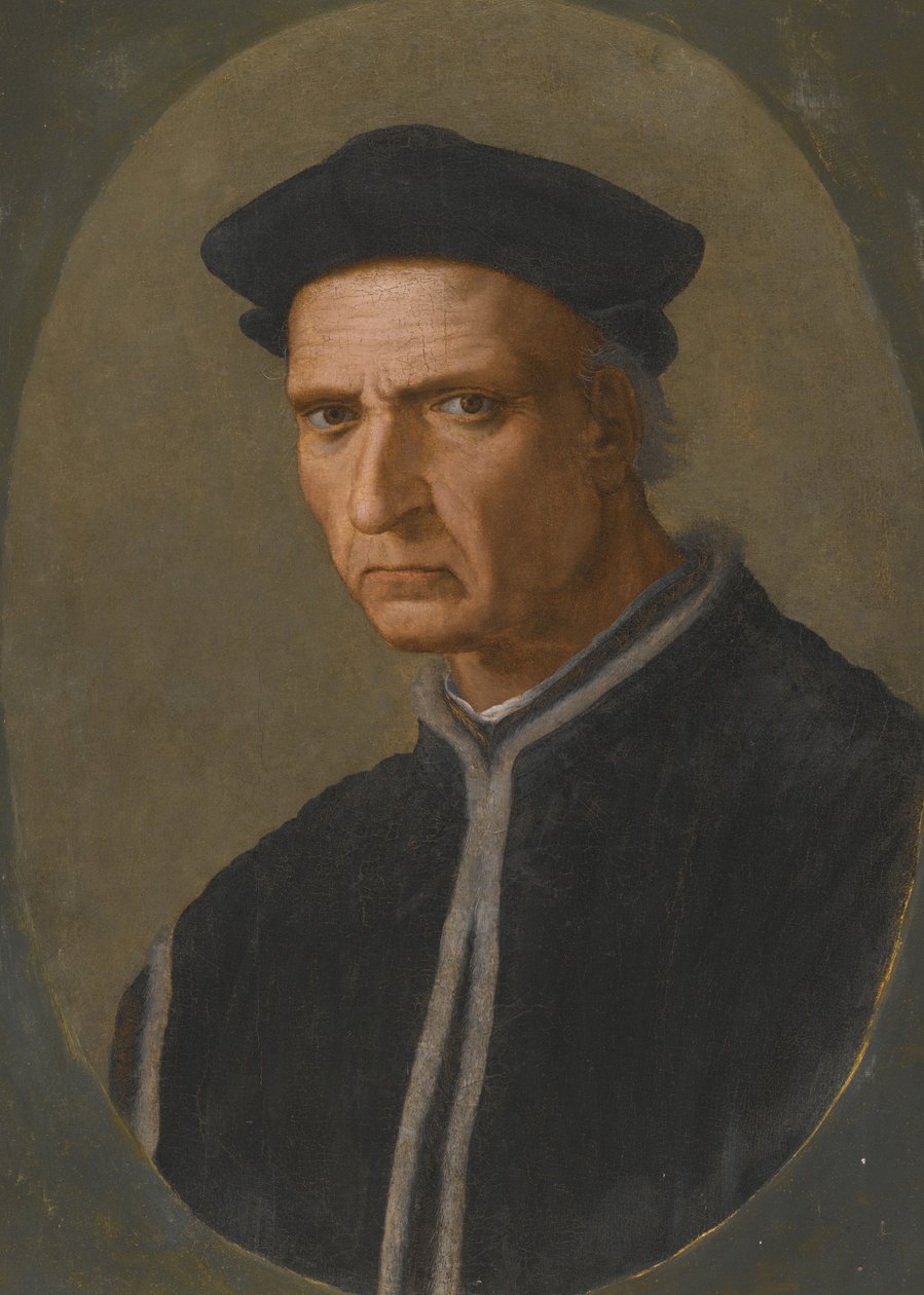 "" Piero Soderini (1452-1522) firenzei államférfi portréja "" Ridolfo Ghirlandaio (1483-1561) festménye Magángyűjtemény alkotó: Ridolfo Il  Ghirlandaio
