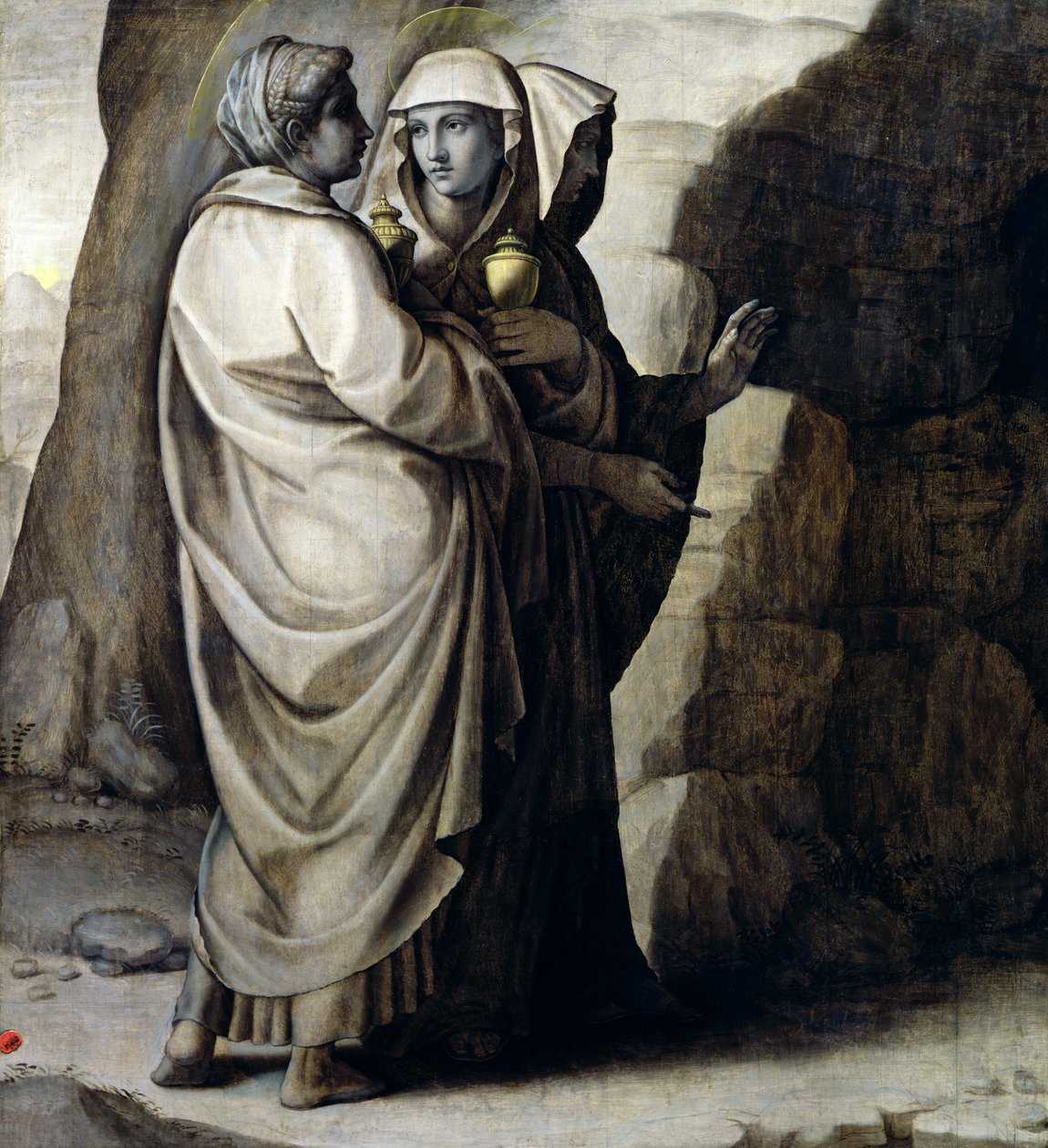 A szent asszonyok a sírnál alkotó: Ridolfo , Il Ghirlandaio