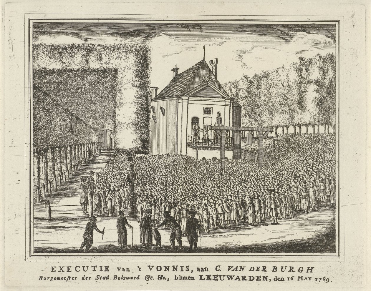 Cornelis van den Burgh kivégzése, 1789 