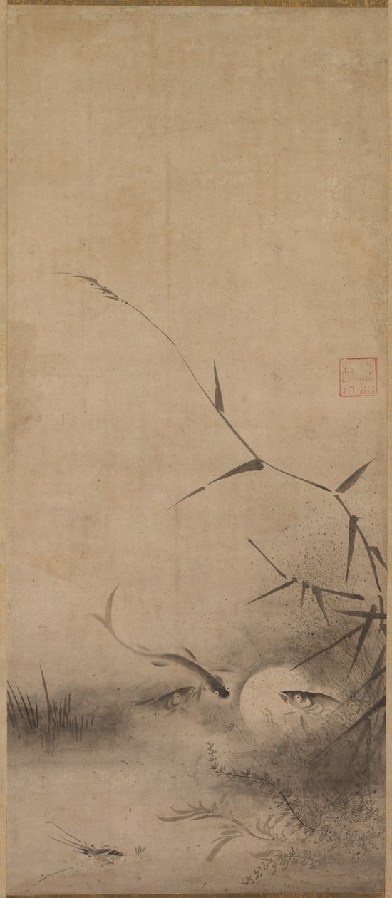 Hal és hínár, 16. század. alkotó: Rinkyo