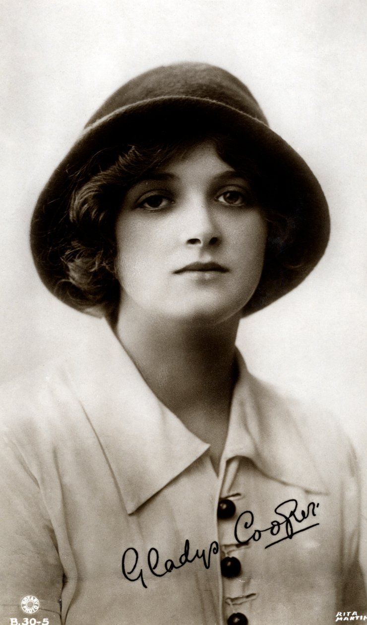Gladys Cooper 1888-1971, angol színésznő, 20. század eleje. alkotó: Rita Martin