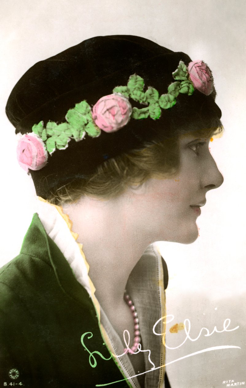 Lily Elsie 1886-1962, angol színésznő, a XX. század elején. alkotó: Rita Martin