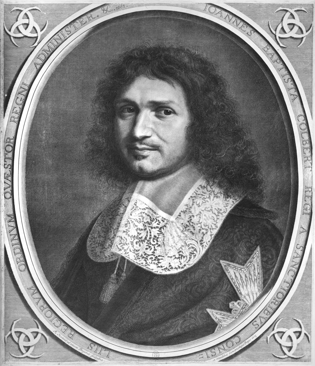 Jean Baptiste Colbert (1619-83) portréja alkotó: Robert Nanteuil