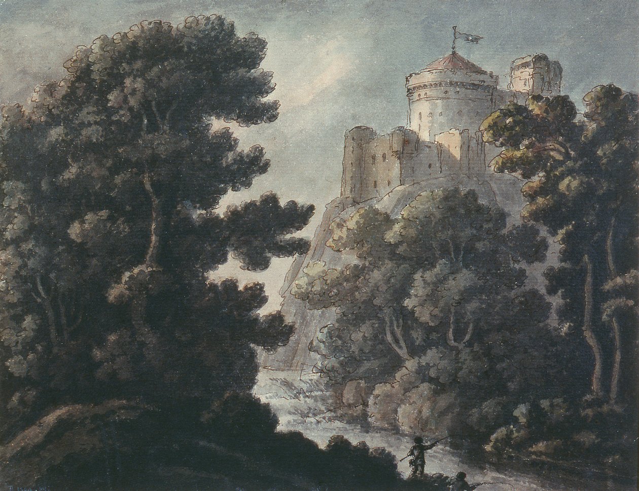 Táj kastély egy sziklán alkotó: Robert Adam