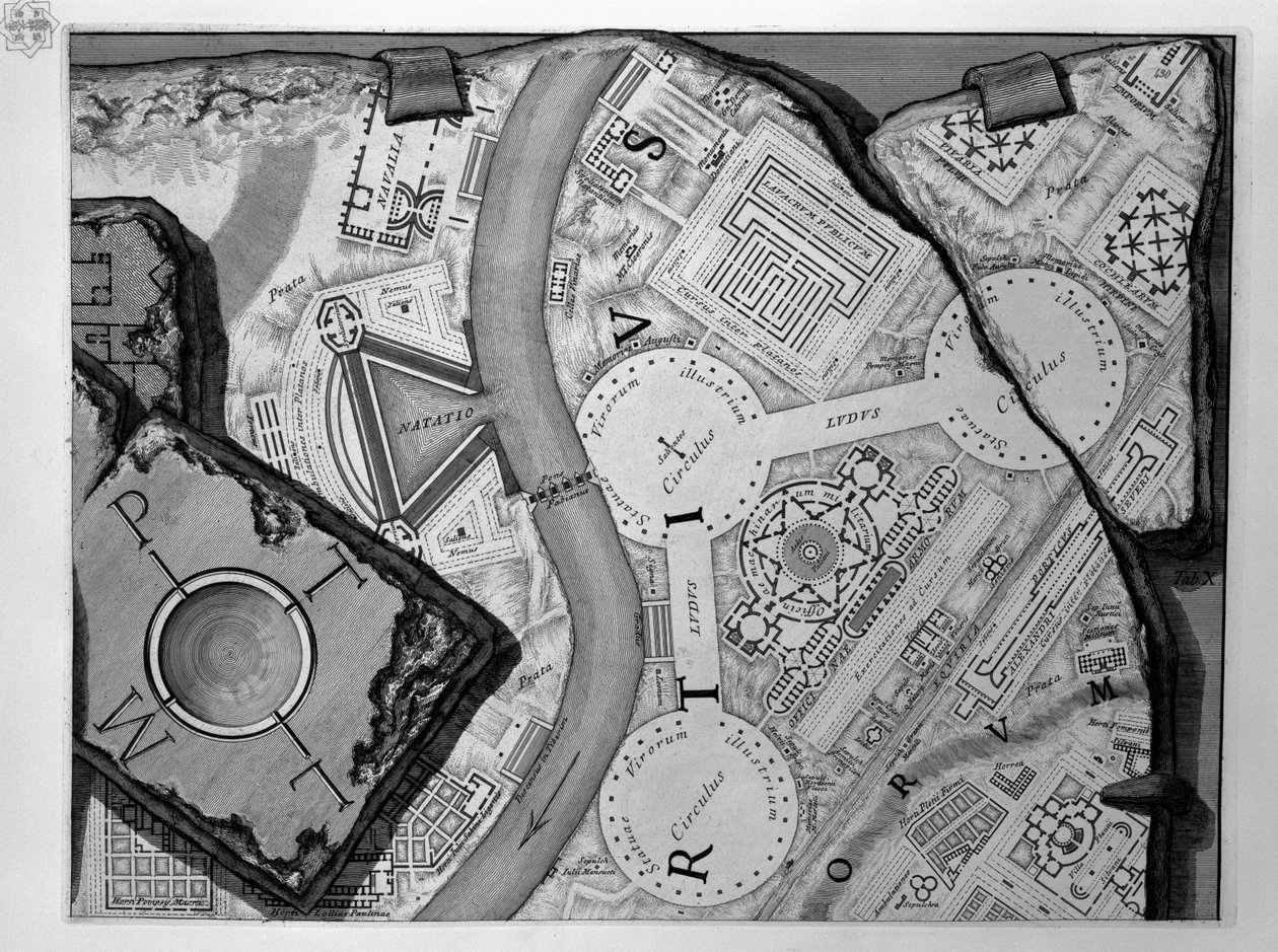 Campus Martius térképe alkotó: Robert Adam