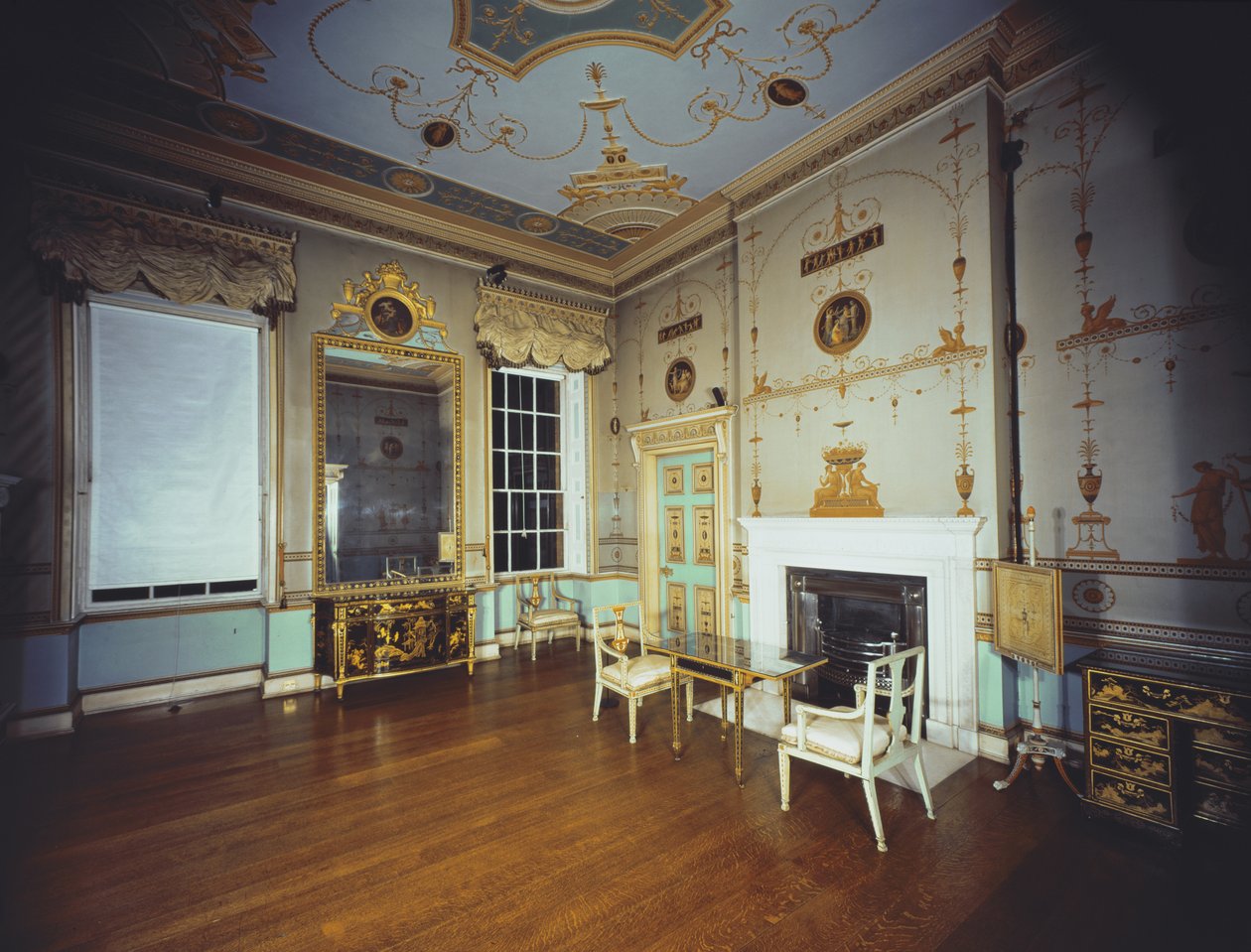 Kilátás az etruszk öltözőre, 1773-74 alkotó: Robert Adam