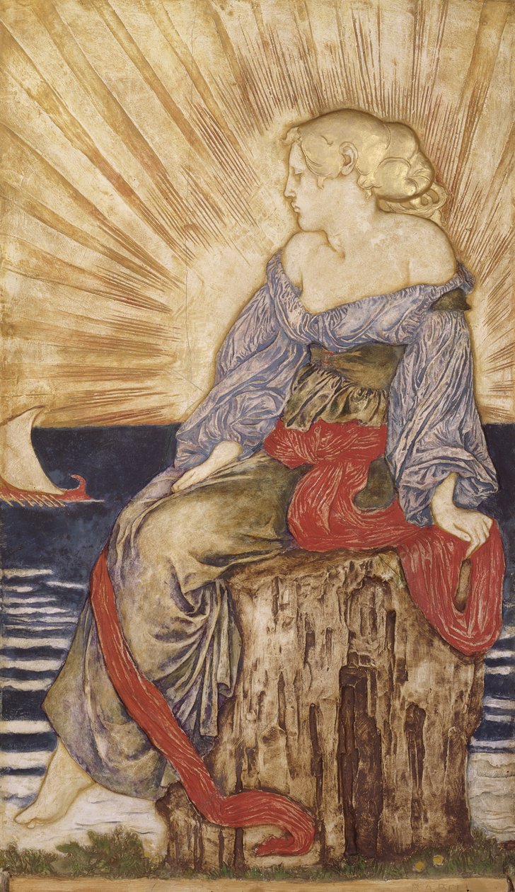 Ariadné (polikróm gipsz dombormű) alkotó: Robert Anning Bell