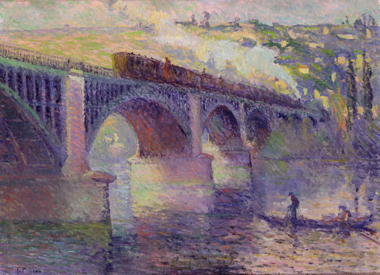 A híd napnyugtakor, 1905 alkotó: Robert Antoine Pinchon