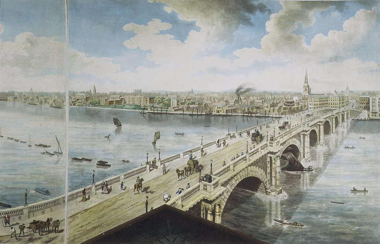 London panoráma, 1792-93 (színes akvatinta) alkotó: Robert Barker