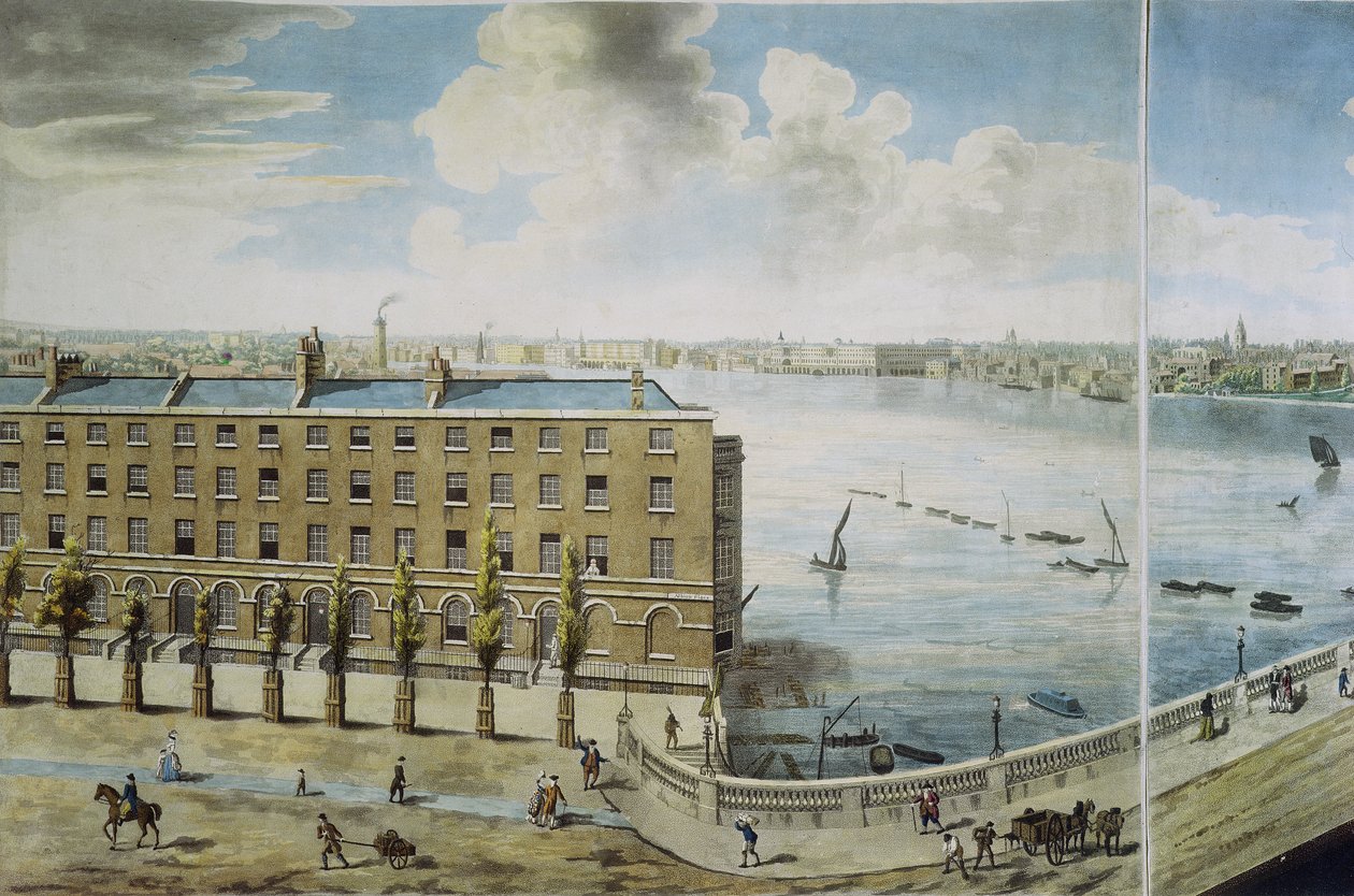 London panoráma, 1792-93 (színes akvatinta) alkotó: Robert Barker