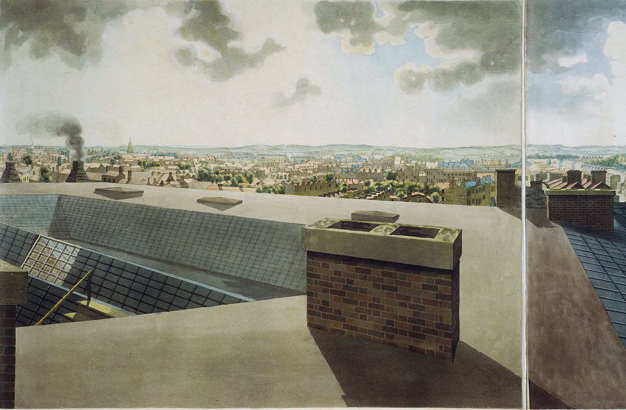 London panoráma, 1792-93 (színes akvatinta) alkotó: Robert Barker