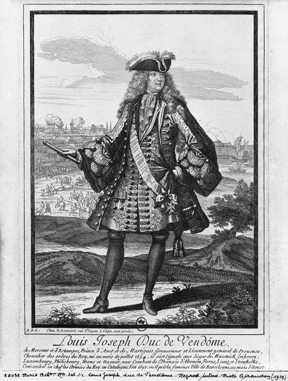 Louis Joseph de Bourbon, Vendome hercege, a „Nagy Vendome” néven ismert alkotó: Robert Bonnart