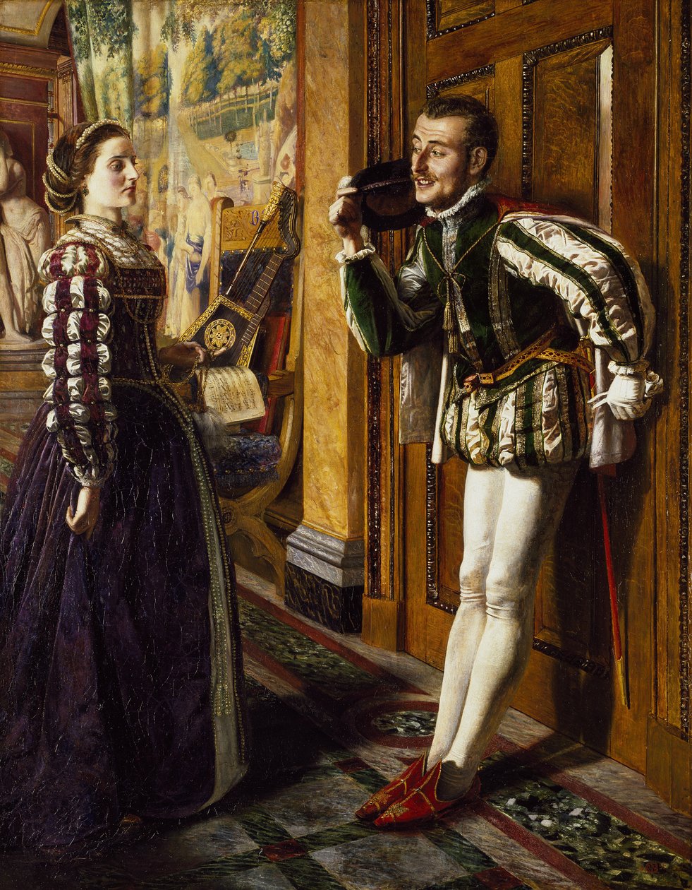 A cickány megszelídítése: Katherine és Petruchio, 1855 alkotó: Robert Braithwaite Martineau