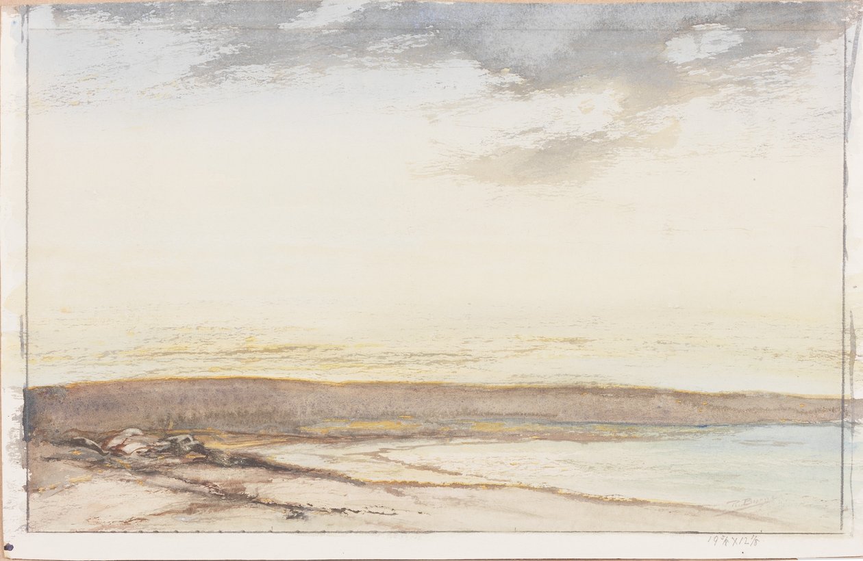Errait, Coast of Mull (ceruza és akvarell (mosás) papíron (kártyára ragasztva)) alkotó: Robert Burns