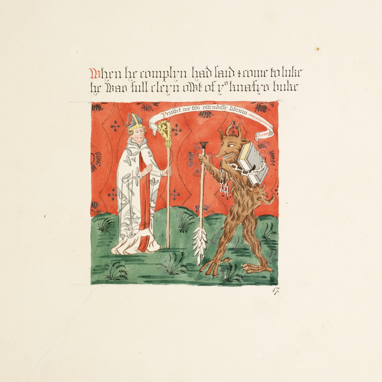 Ms. New Coll 380, f26r. A Carlisle-i Szent Mária székesegyház régiségei, Robert Carlile rajza, 1795 (toll, tinta és wc papíron) alkotó: Robert Carlile