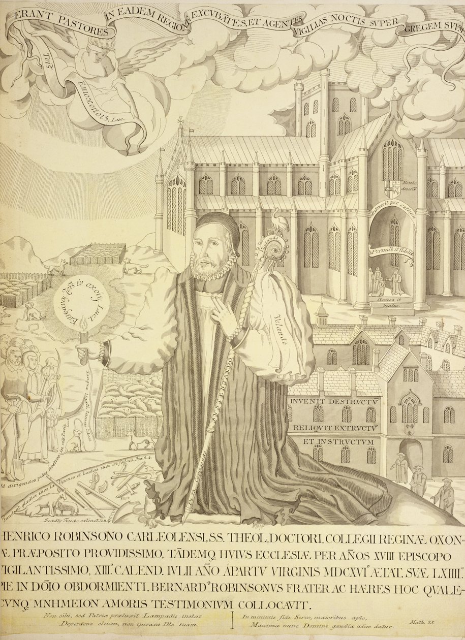 Ms. New Coll 380, f5r. A Carlisle-i Szent Mária székesegyház régiségei, Robert Carlile rajza, 1795 (toll, tinta és mosás papíron) alkotó: Robert Carlile