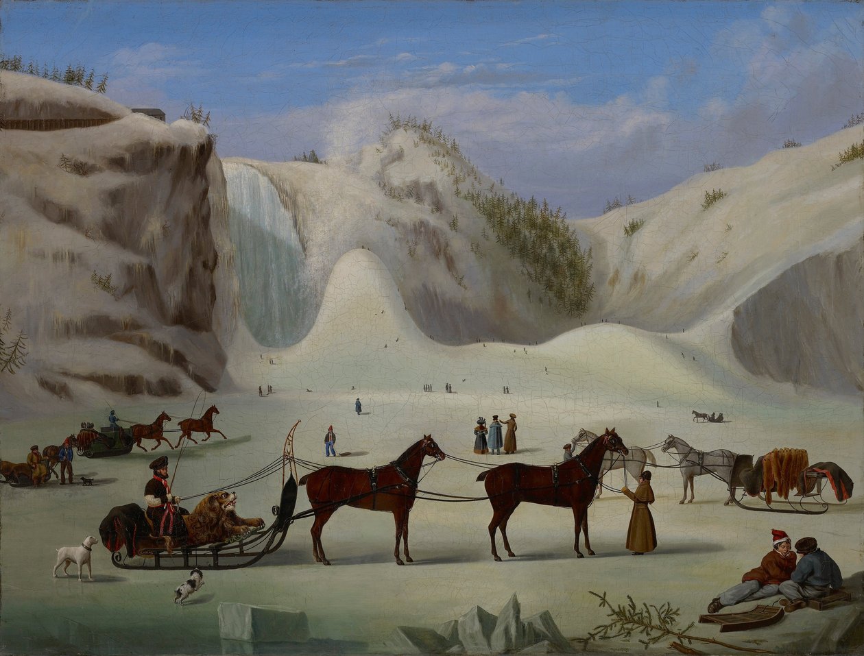 A jégkúp, Montmorency -vízesés, Québec alkotó: Robert Clow Todd