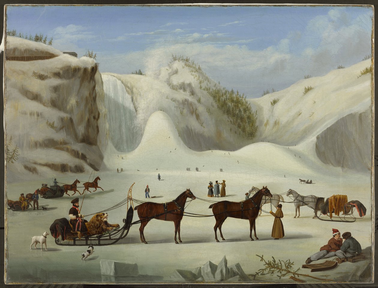 The Ice Cone, Montmorency Falls, Québec, 1845 körül alkotó: Robert Clow Todd