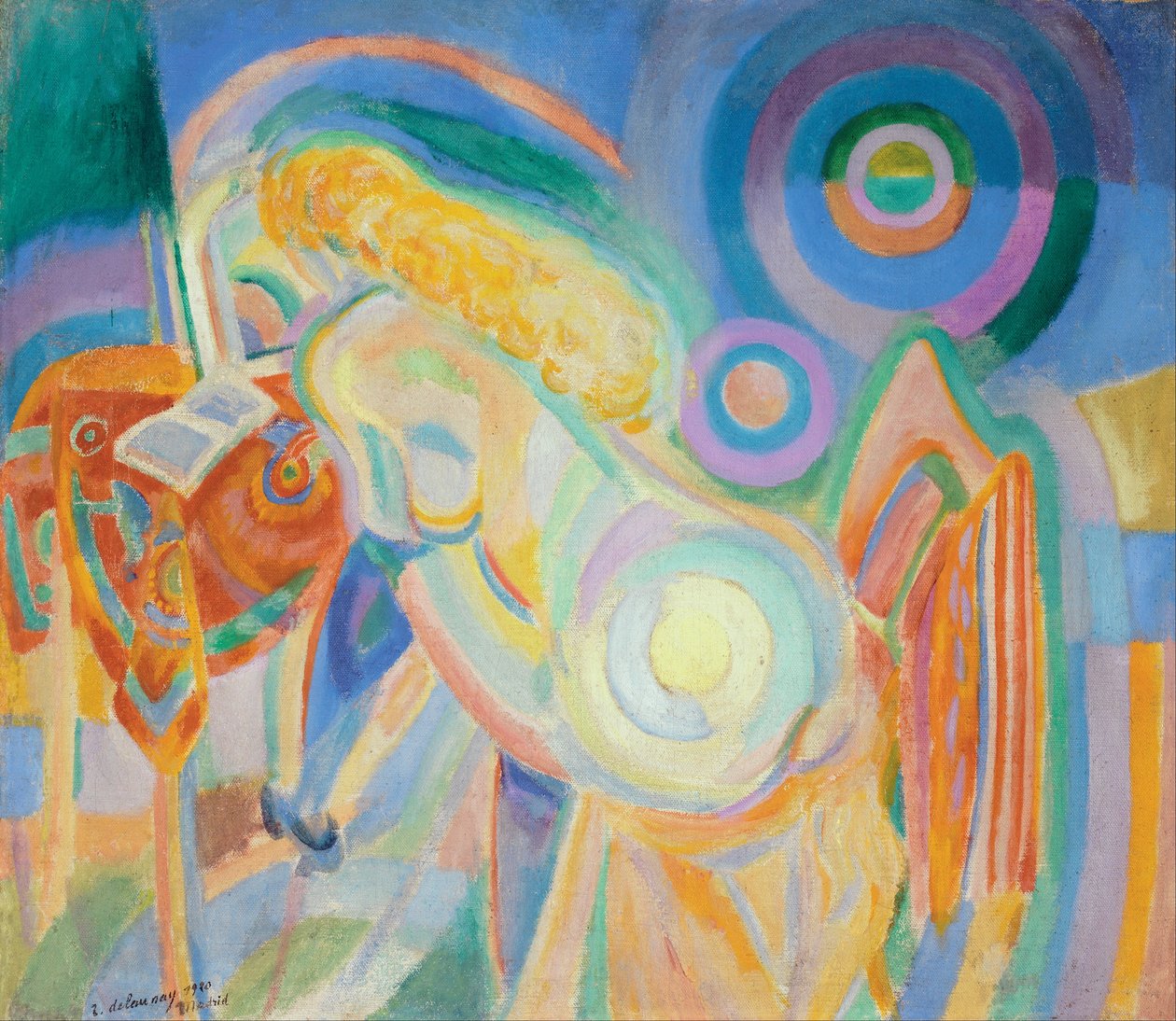 Meztelen nő olvas alkotó: Robert Delaunay