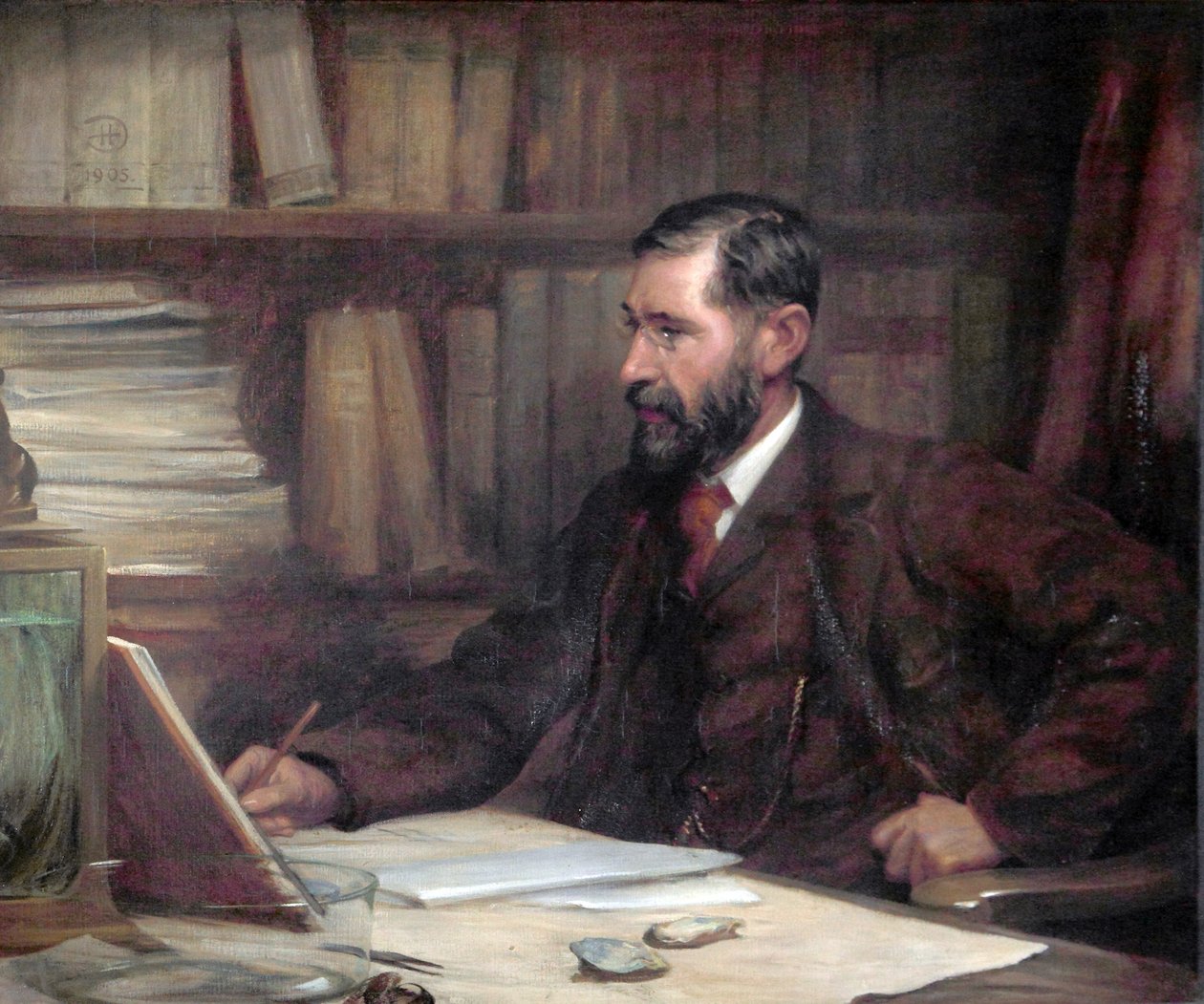 Sir William Abbot Herdman professzor, 1905 alkotó: Robert Duddingstone Herdman
