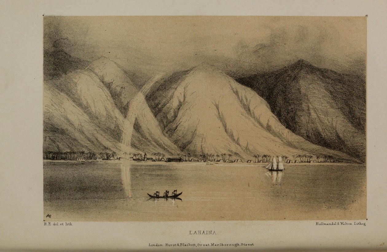 Lahaina, Robert Elwes (1819–1878) akvarell festménye, egy gazdag fiatal brit úriember Norfolkban alkotó: Robert Elwes