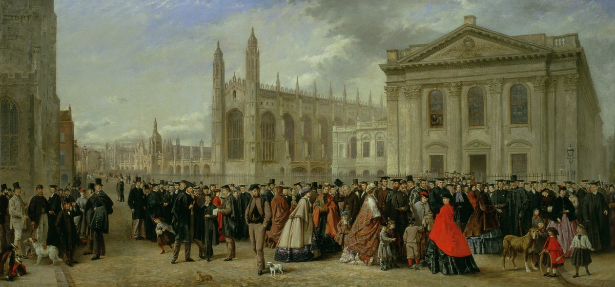 Degree Morning Cambridge-ben 1863-ban alkotó: Robert Farren