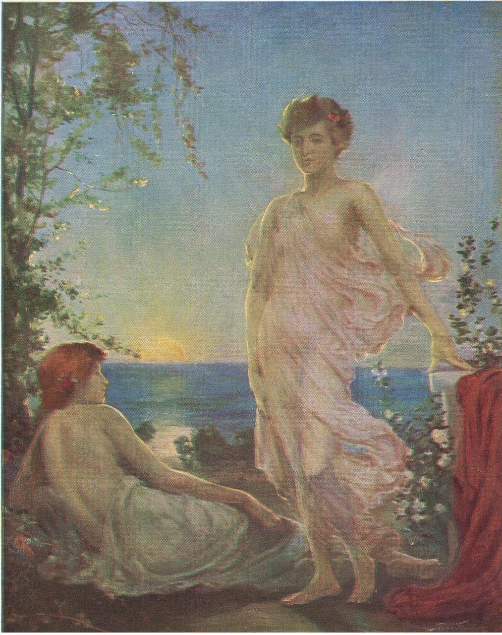 Waiting for dawn, Bibbys Annual, 1916-1917 alkotó: Robert Fowler
