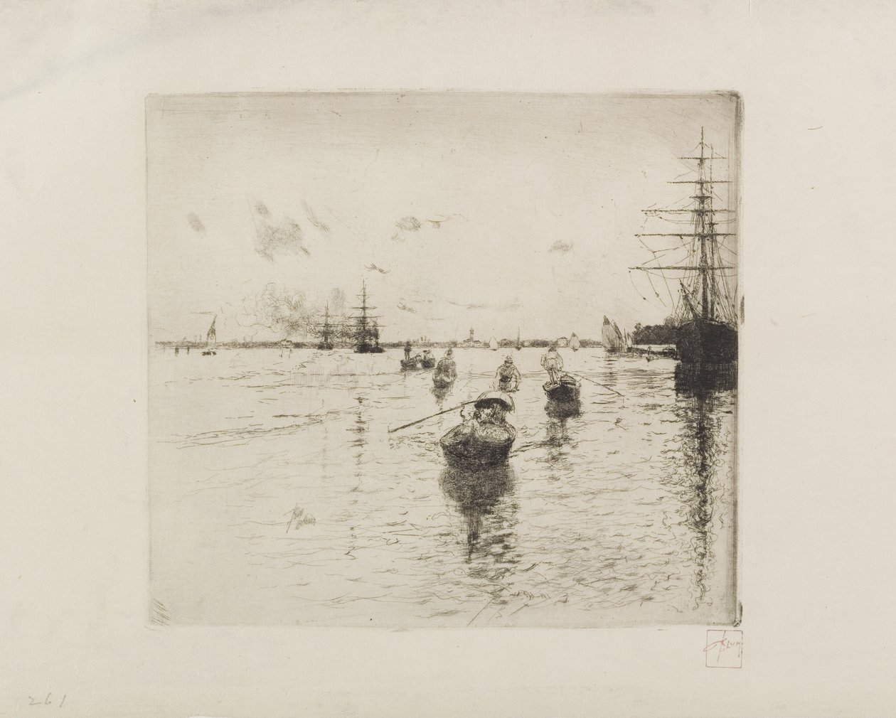Laguna gőzösökkel és gondolákkal, 1885 alkotó: Robert Frederick Blum