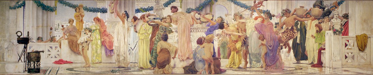 Szüreti Fesztivál (falfestmény) alkotó: Robert Frederick Blum