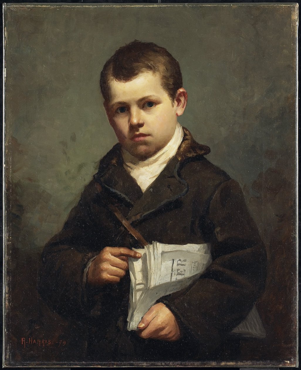 The News Boy, 1879 alkotó: Robert Harris