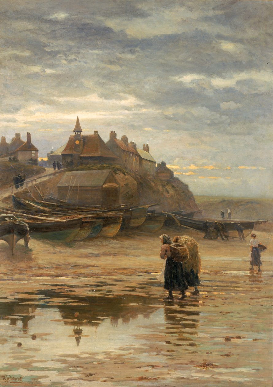 A sötétség leszáll az éjszaka szárnyairól, 1886 alkotó: Robert Jobling