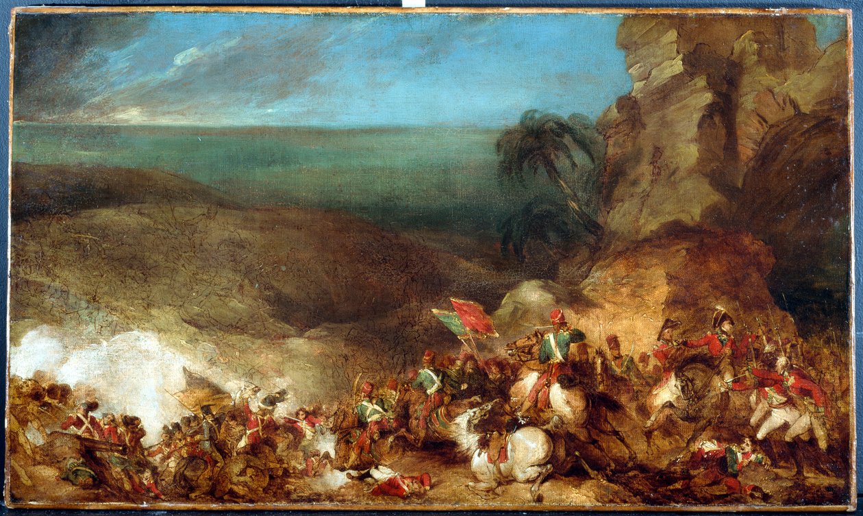 Az alexandriai csata 1801. március 21-én, 1801 körül alkotó: Robert Kerr Porter
