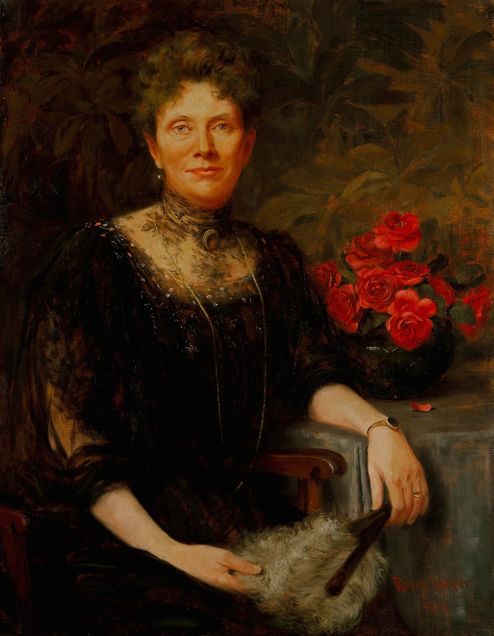 Alvina Roosen portréja alkotó: Robert Koehler