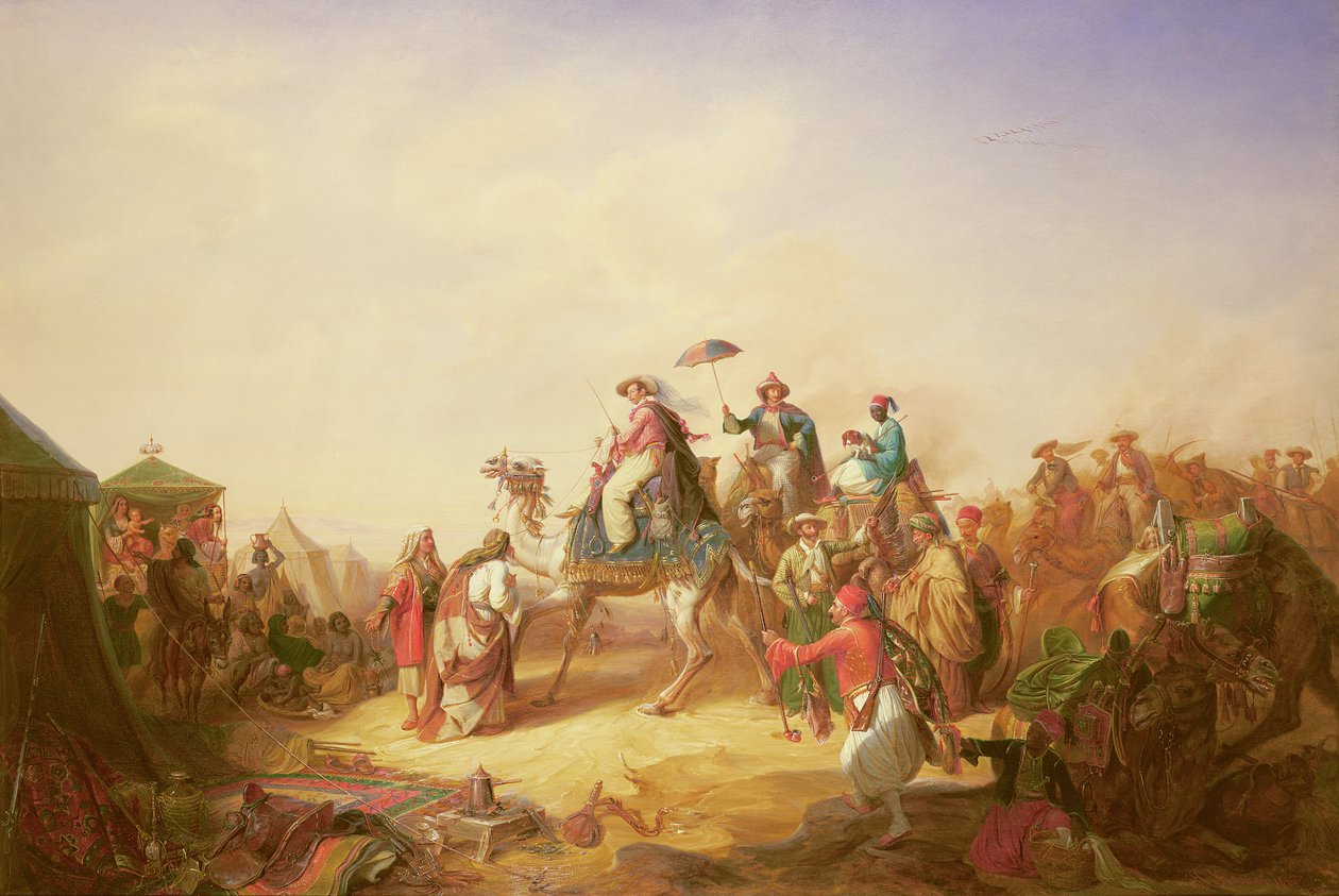 Erneszt szász-coburgi Gothas herceg utazása Egyiptomba alkotó: Robert Kretzchmar
