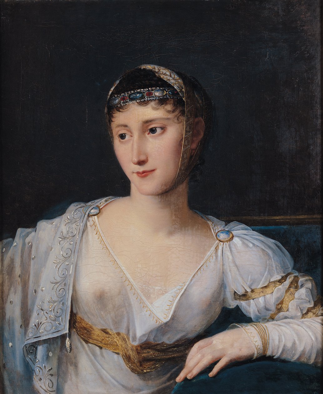 Marie-Pauline Bonaparte (1780-1825) Borghese hercegnő portréja, 1806 alkotó: Robert Lefevre