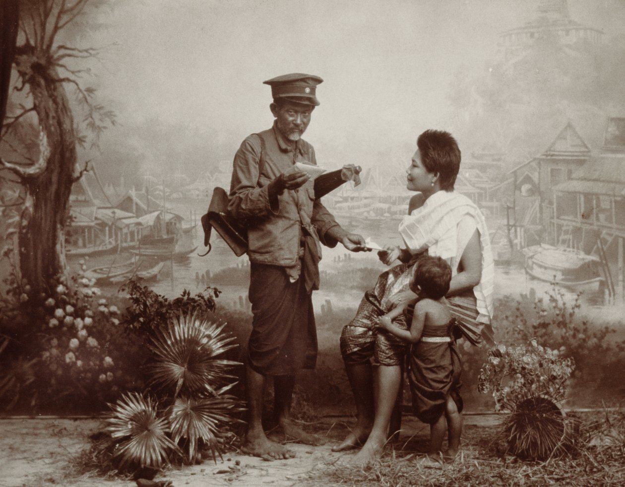 Korai postai szolgáltatás Thaiföldön, 1890 alkotó: Robert Lenz