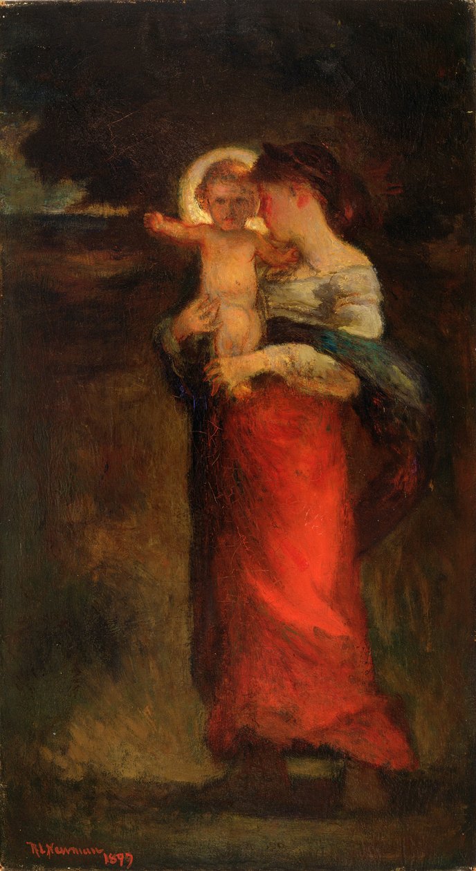 Madonna és gyermeke, 1897 alkotó: Robert Loftin Newman
