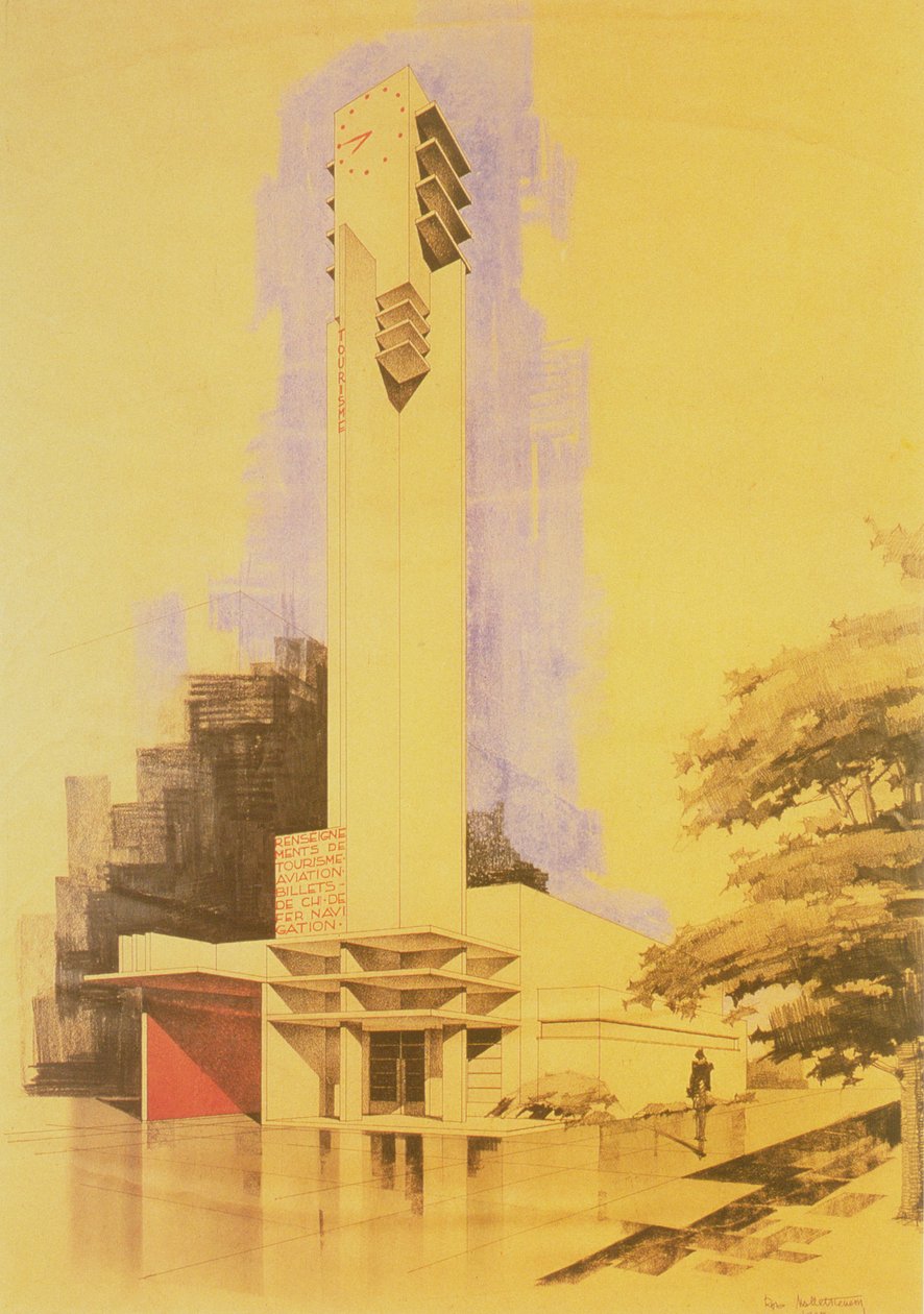 Információs és Idegenforgalmi Pavilon, 1925 alkotó: Robert Mallet Stevens