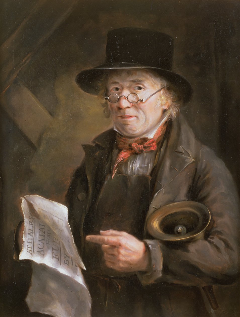 A város kiáltója, 1822 alkotó: Robert Mendham