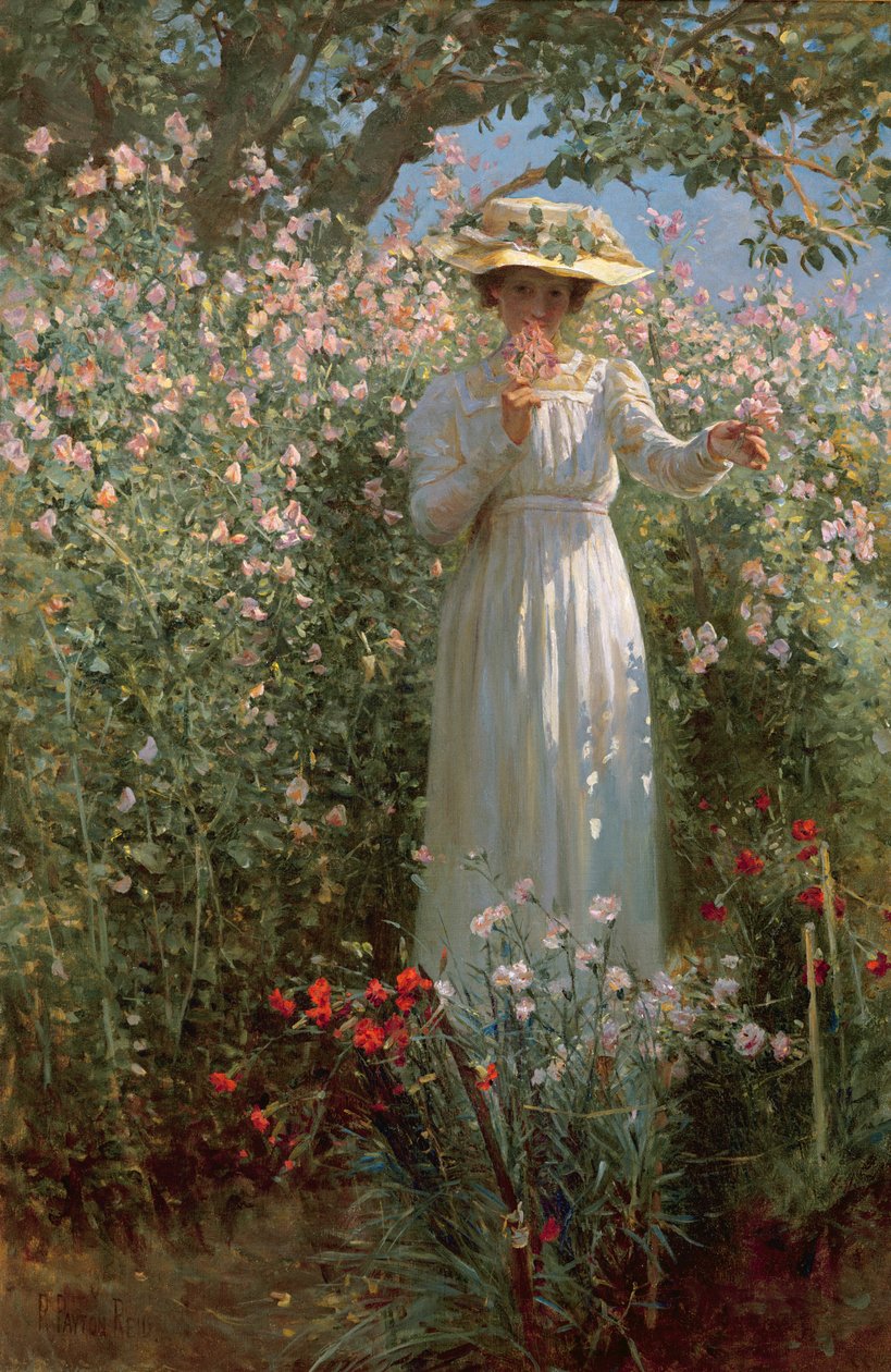 Virágok között alkotó: Robert Payton Reid