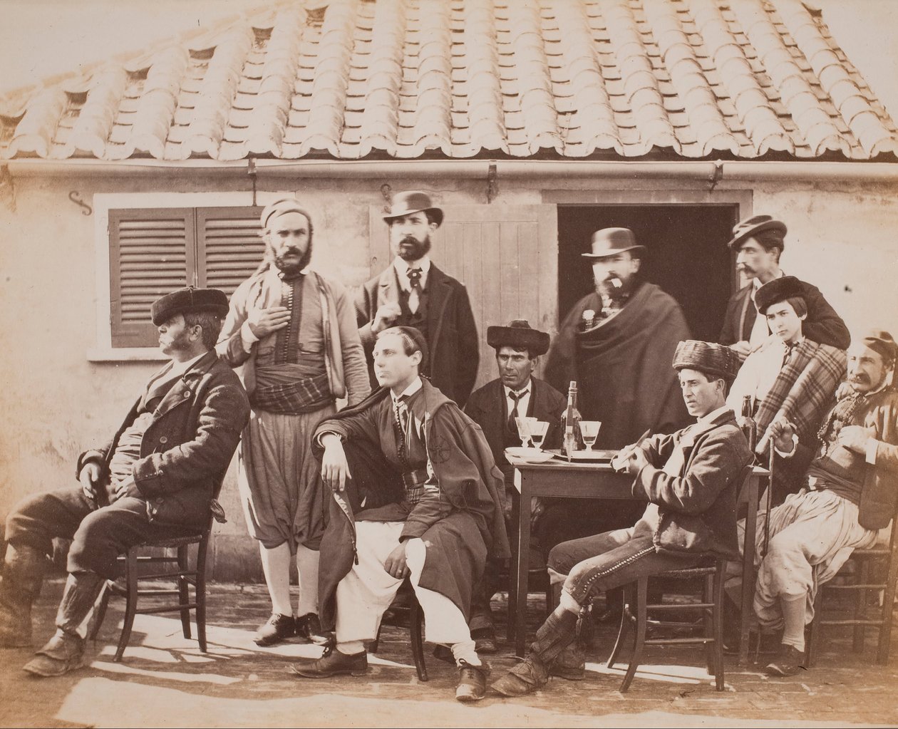 Gibraltár, csempészcsoport alkotó: Robert Peters Napper
