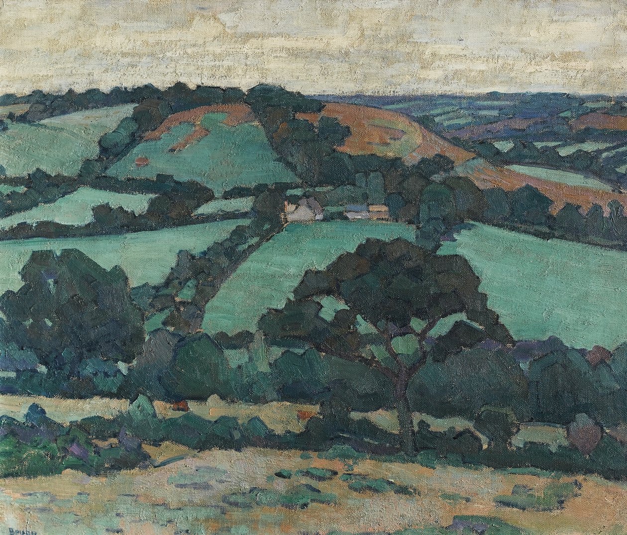 Brimley Hill, Devon, 1914-16 alkotó: Robert Polhill Bevan